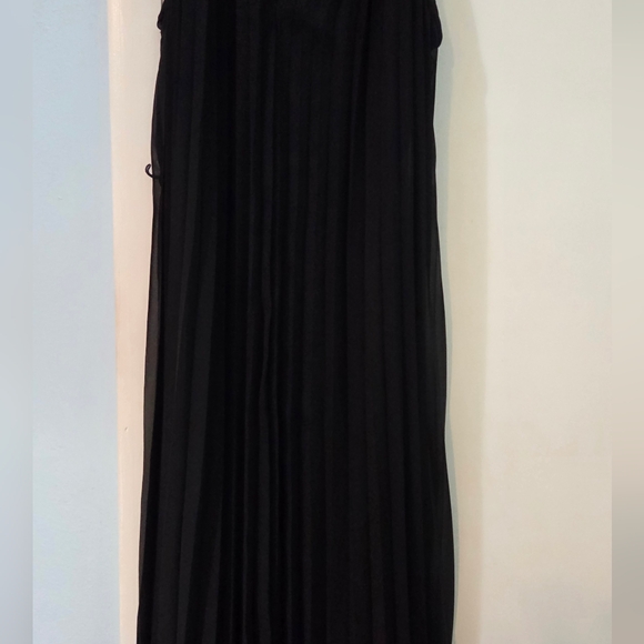 Women's Bisou Bisou Black Pleated Maxi Dress Size 16 - Picture 12 of 15